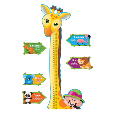 TREND ENTERPRISES Giraffe Growth Chart Bulletin Board Set T8176